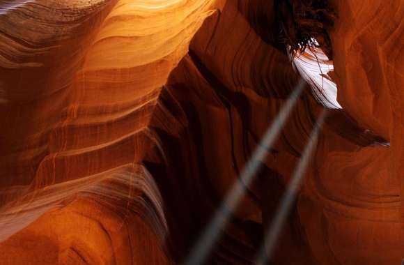 Light Beams In Arizona Canyons
