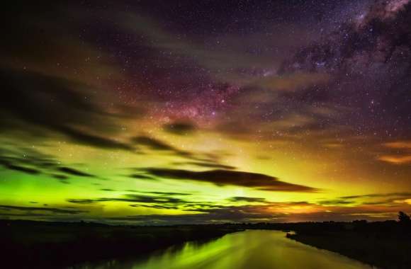 The Southern Lights in New Zealand wallpapers hd quality
