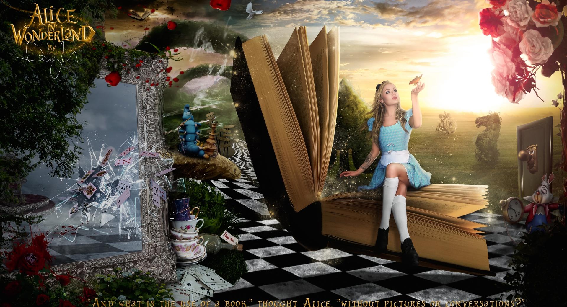 Alice in Wonderland 2016 at 640 x 960 iPhone 4 size wallpapers HD quality
