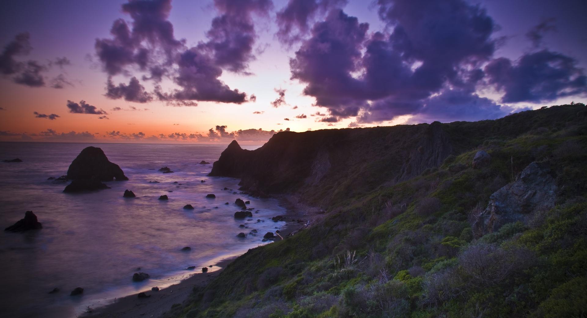 Coast Cliffs At Sunset at 640 x 1136 iPhone 5 size wallpapers HD quality
