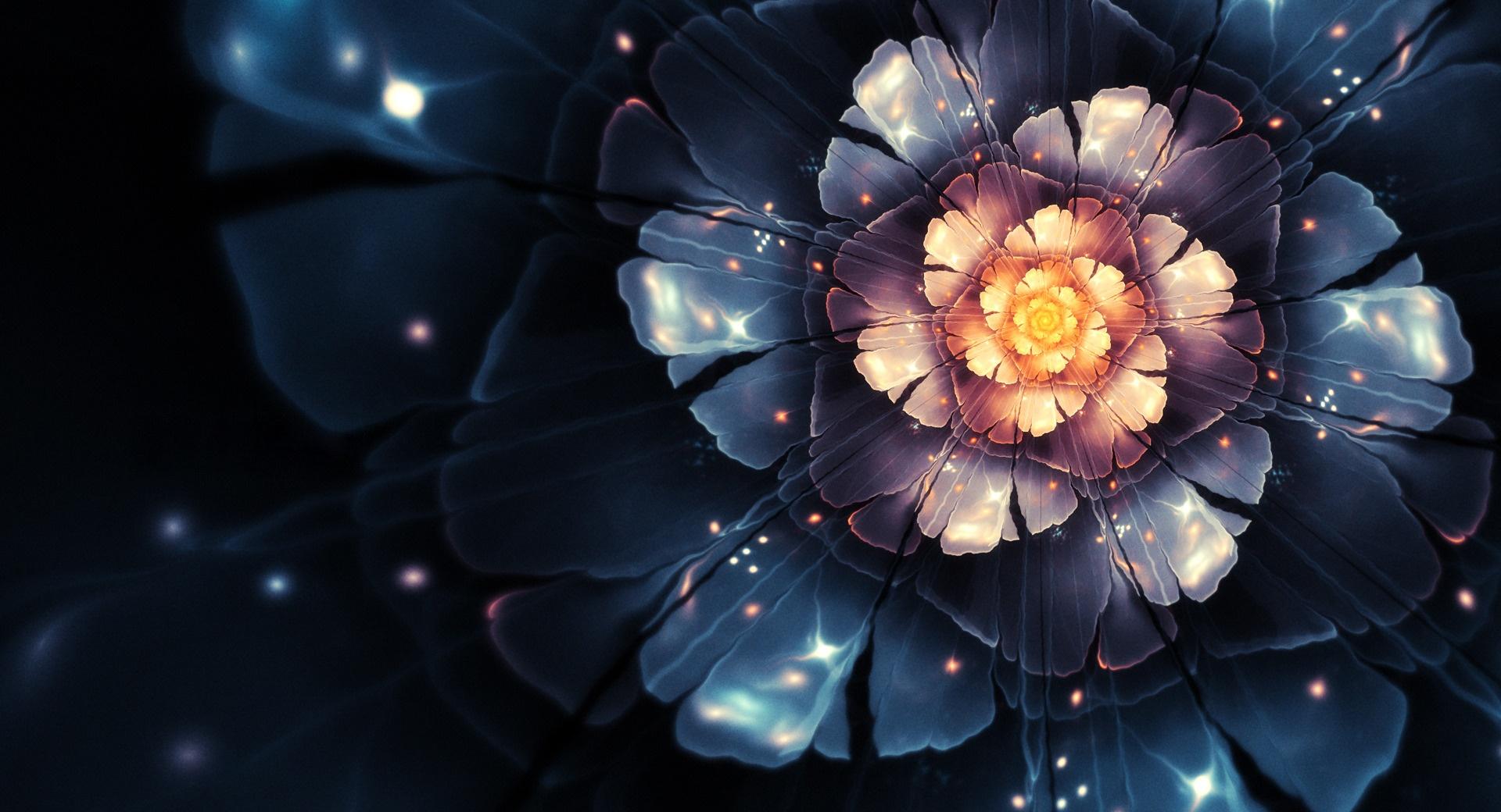 Digital Flowers at 1600 x 1200 size wallpapers HD quality