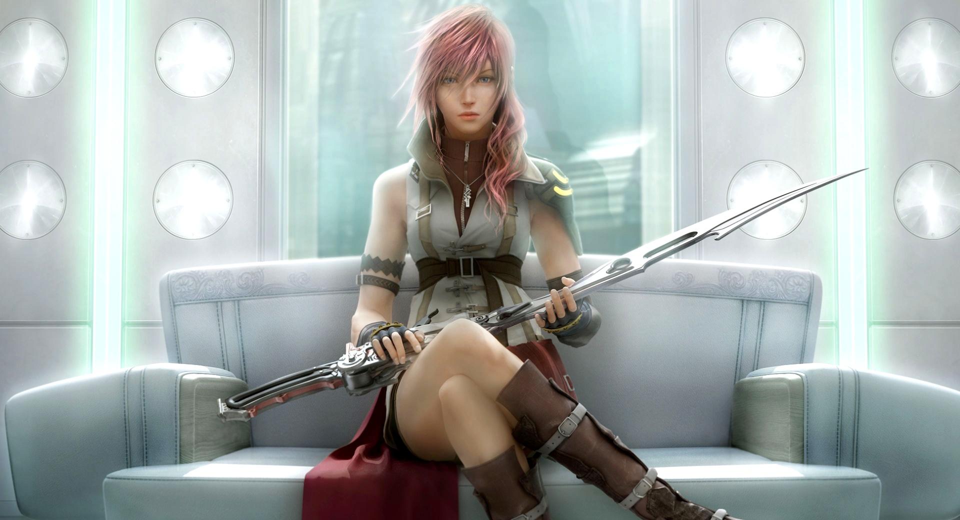 FFXIII Lightning in Orphans Cradle at 750 x 1334 iPhone 6 size wallpapers HD quality