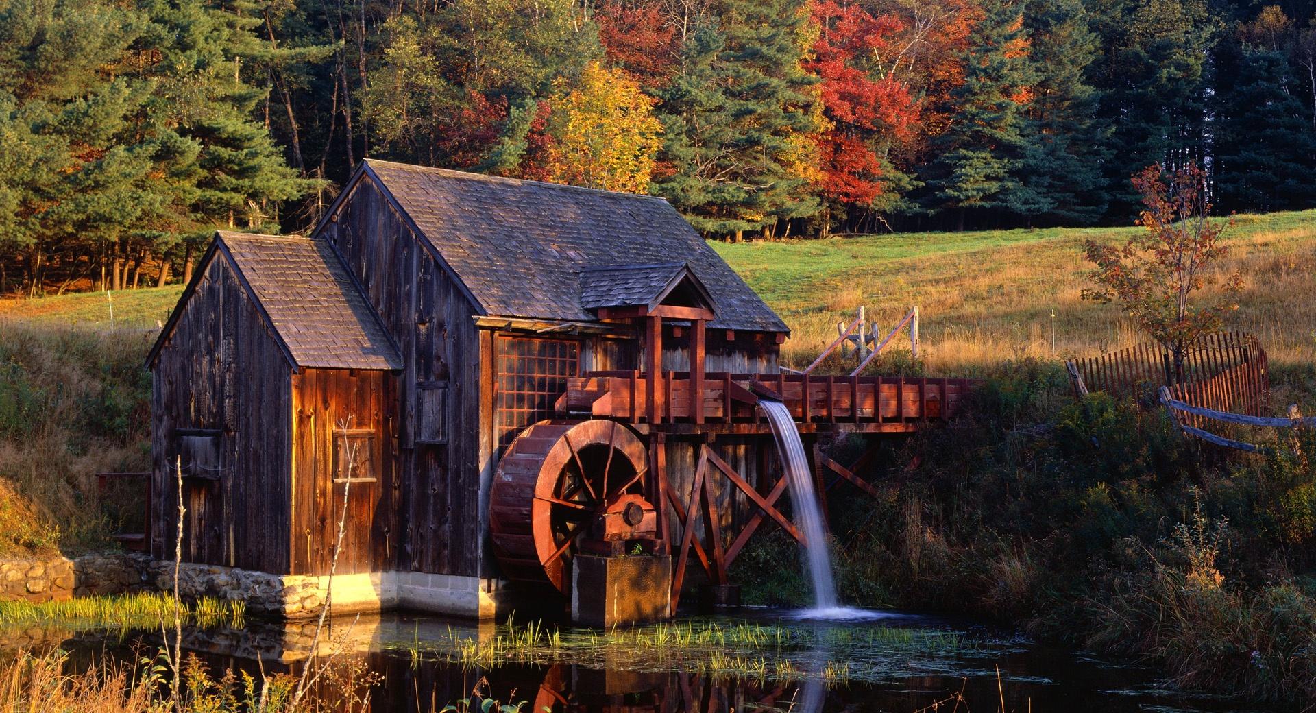 Gristmill, Guilford, Vermont at 1024 x 768 size wallpapers HD quality