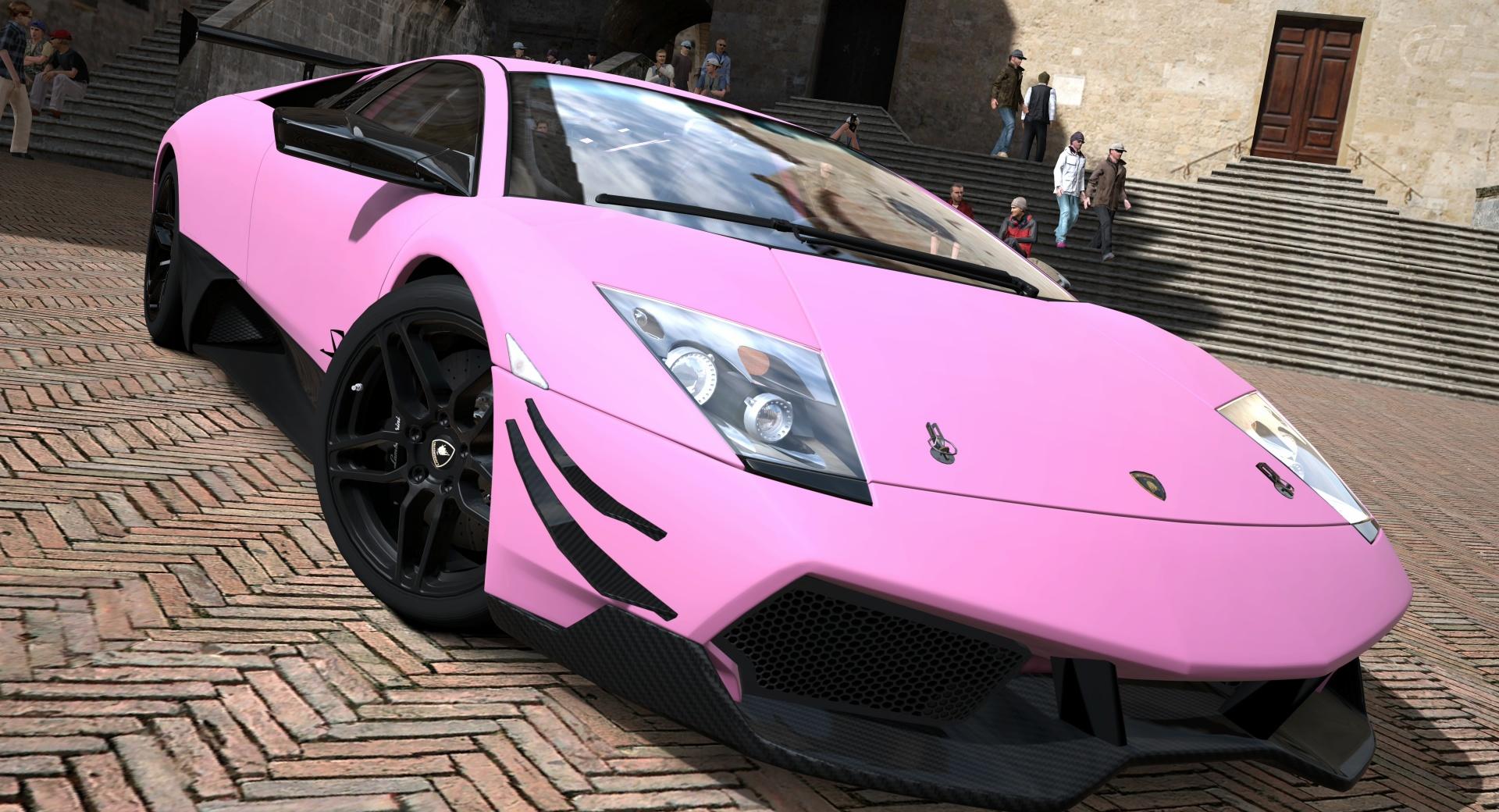 Lamborghini Murcielago LP670-4 SV Matte Pink wallpapers HD quality
