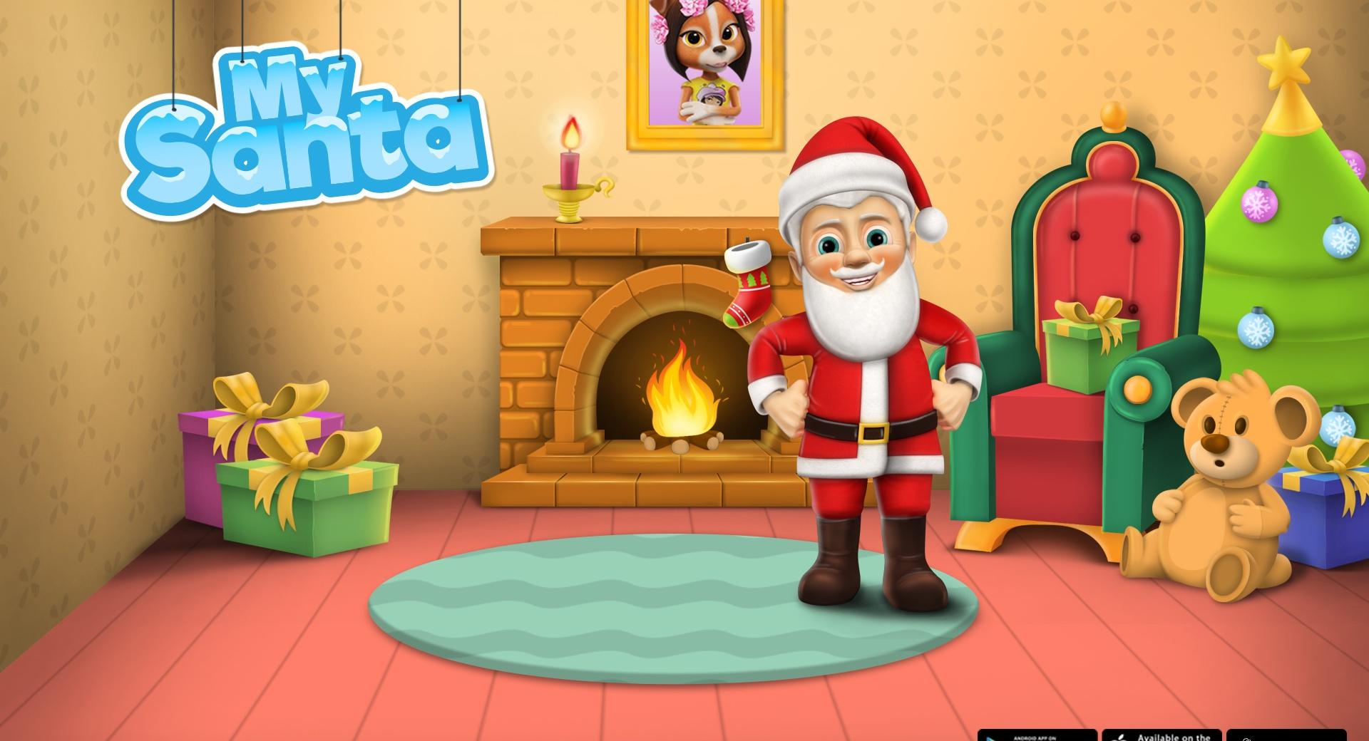 My Santa Claus - Santas Crib at 1024 x 1024 iPad size wallpapers HD quality