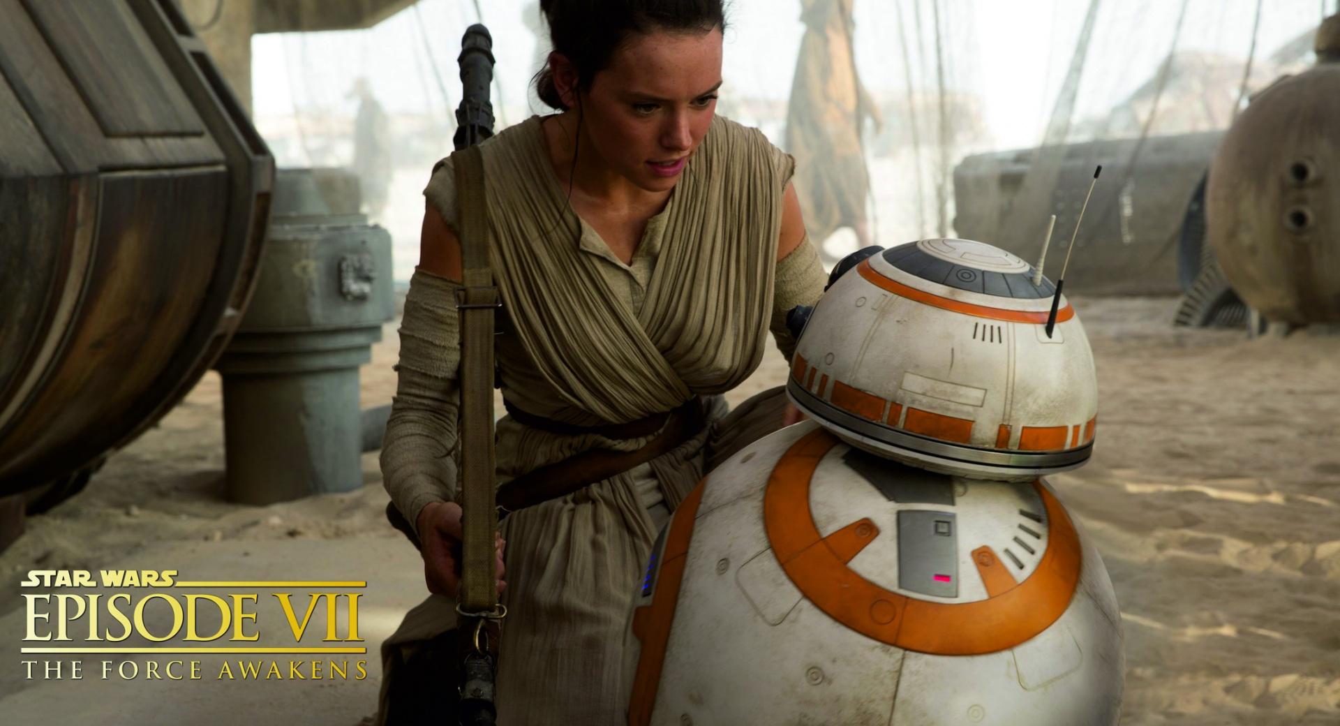 Star Wars Episode VIII - Rey and BB-8 at 1152 x 864 size wallpapers HD quality