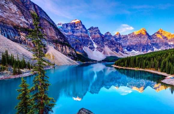Nature, Mountains, Blue Lake