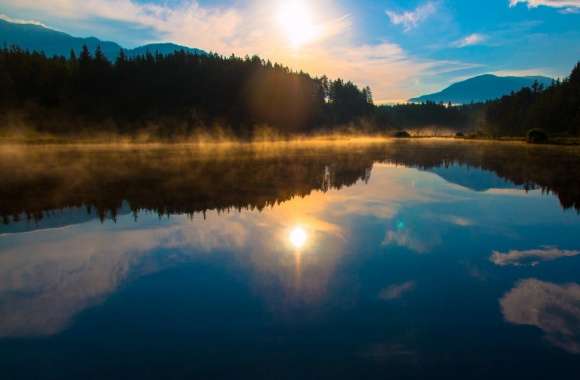Sun Rise Carinthia Austria Egelsee