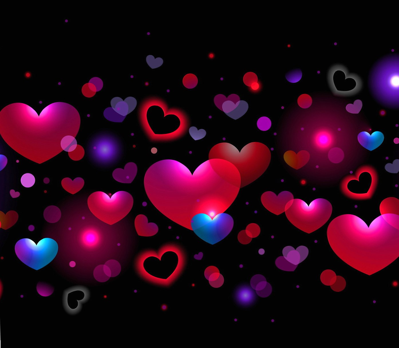 Abstract Hearts at 1024 x 768 size wallpapers HD quality