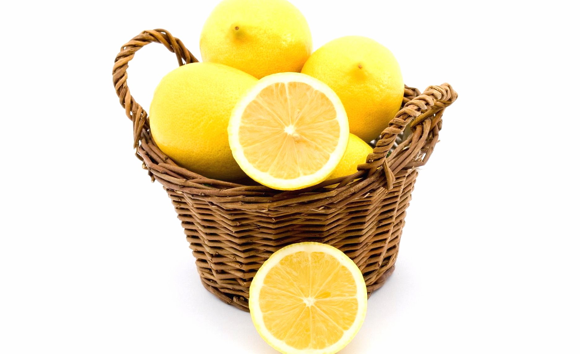 Basket of lemons at 2048 x 2048 iPad size wallpapers HD quality