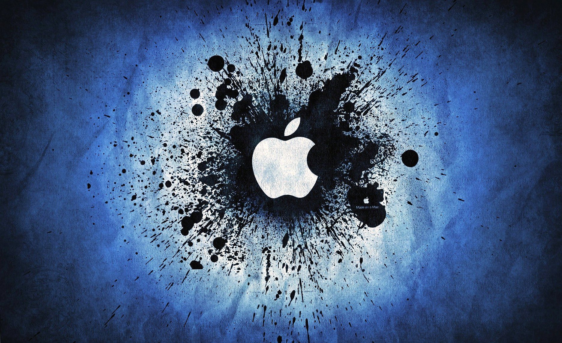Black spot apple at 1024 x 1024 iPad size wallpapers HD quality