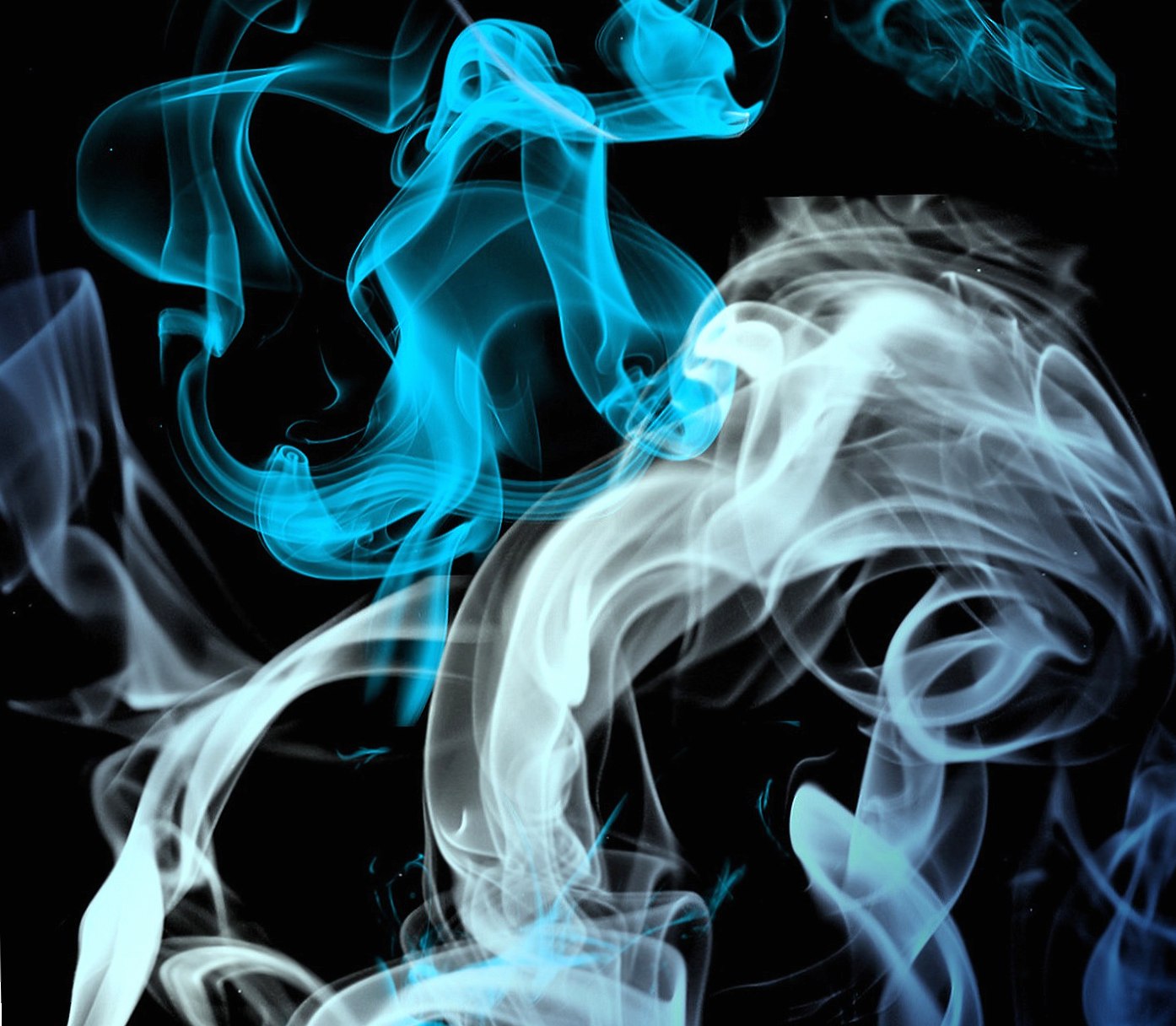 Blue grey smoke at 640 x 1136 iPhone 5 size wallpapers HD quality