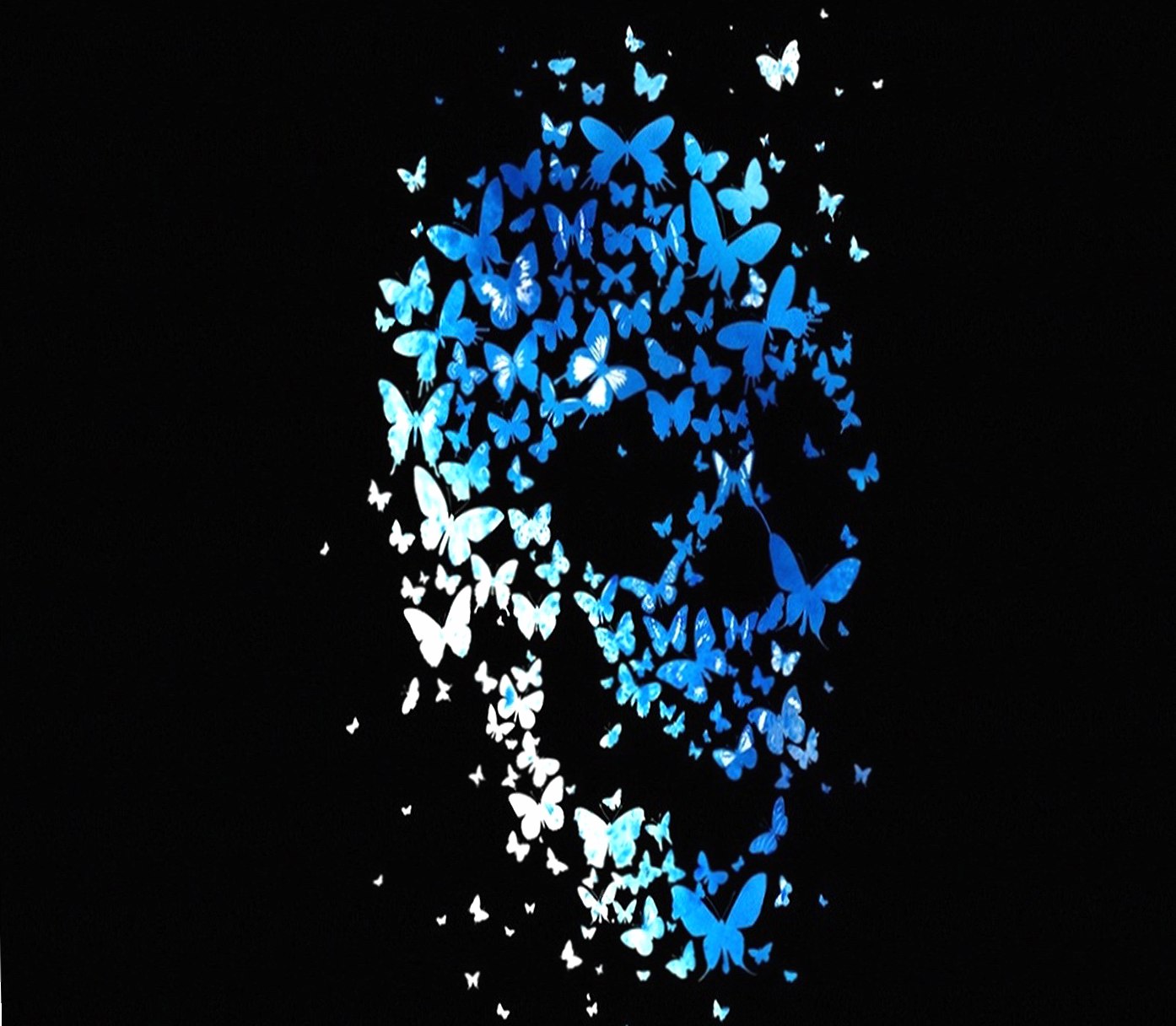 Butterfly Skull at 2048 x 2048 iPad size wallpapers HD quality