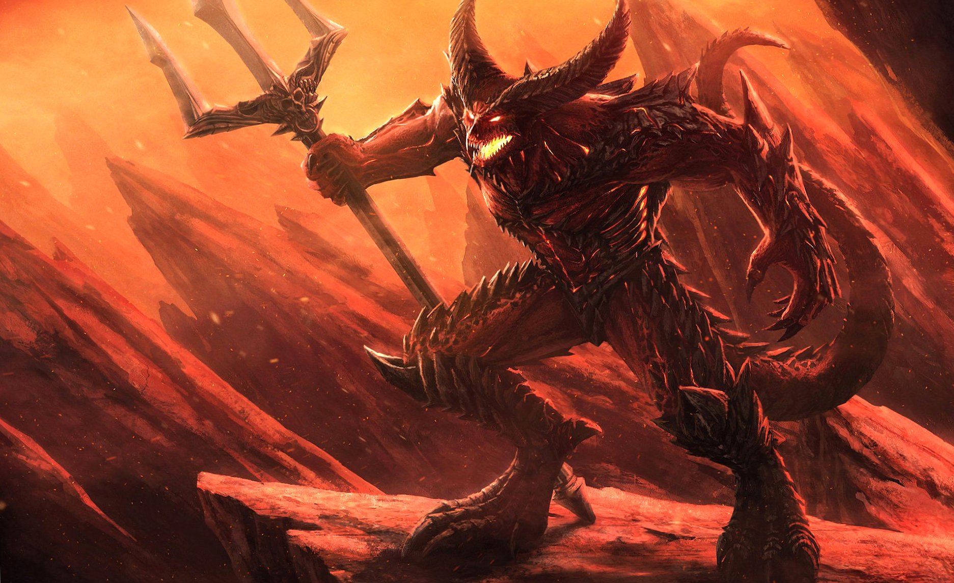 Demon fired at 640 x 960 iPhone 4 size wallpapers HD quality