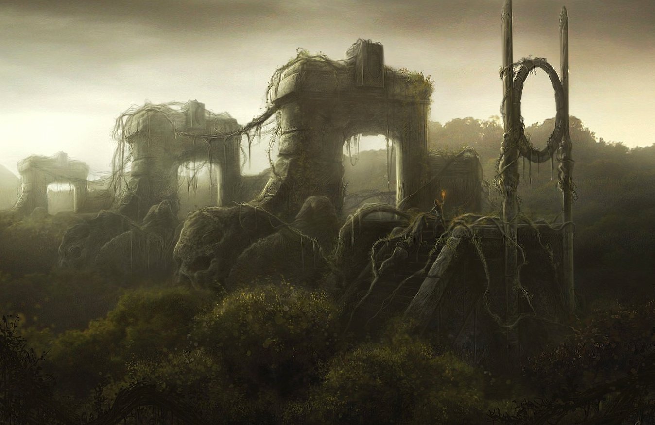 Disturbing ruines at 2048 x 2048 iPad size wallpapers HD quality