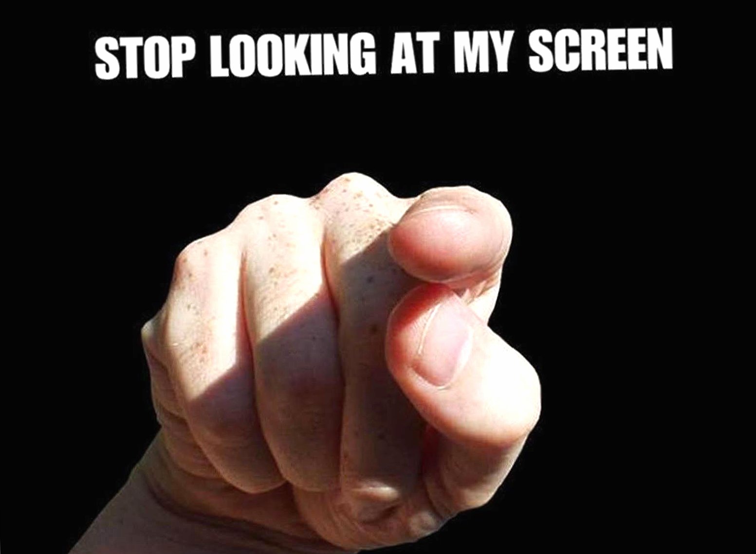 Funny stop looking at my screen at 640 x 1136 iPhone 5 size wallpapers HD quality