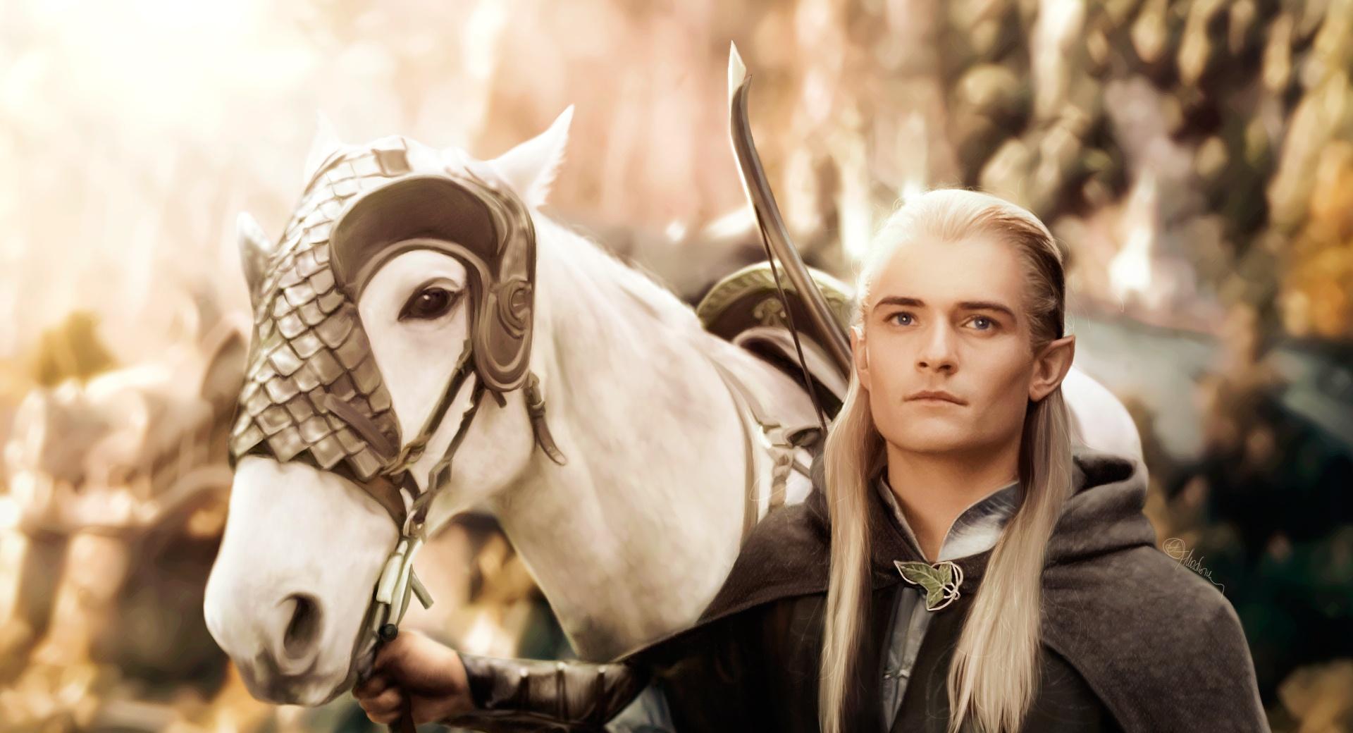 Legolas Painting at 320 x 480 iPhone size wallpapers HD quality