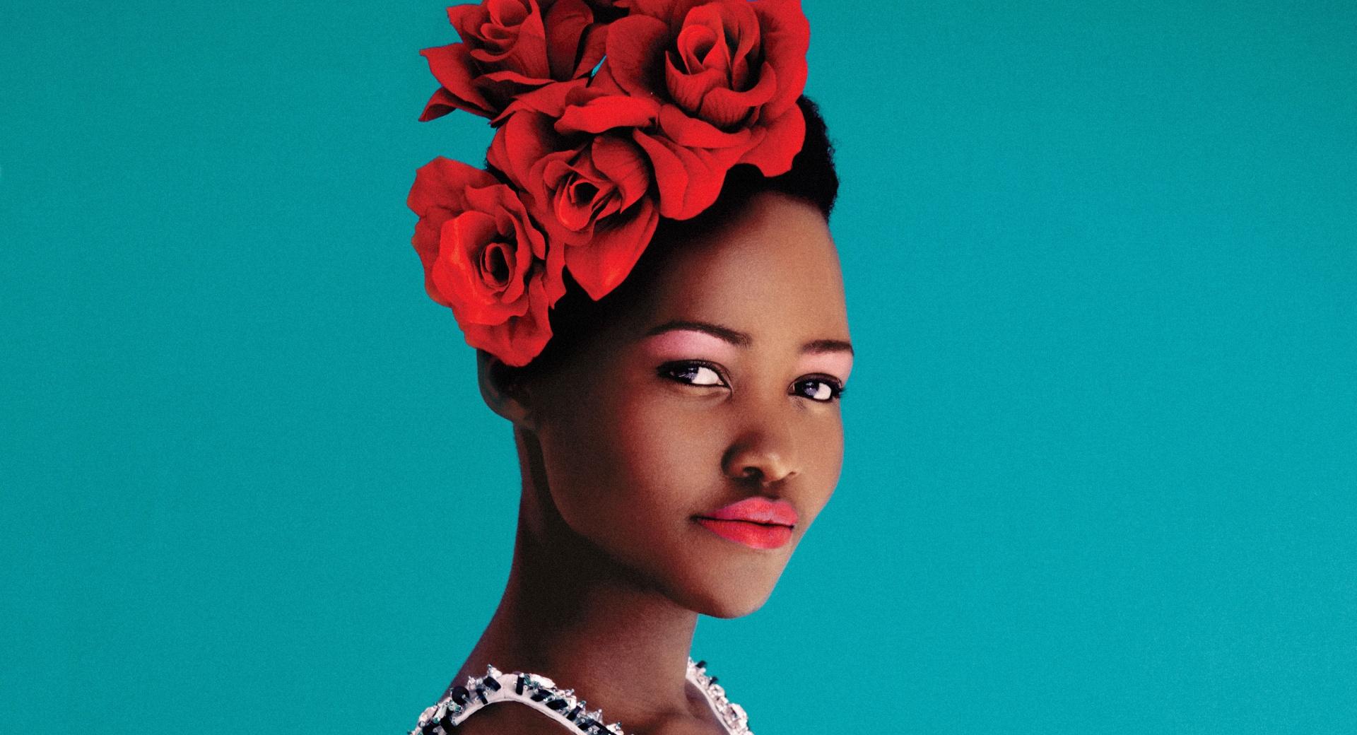 Lupita Nyongo Portrait at 2048 x 2048 iPad size wallpapers HD quality