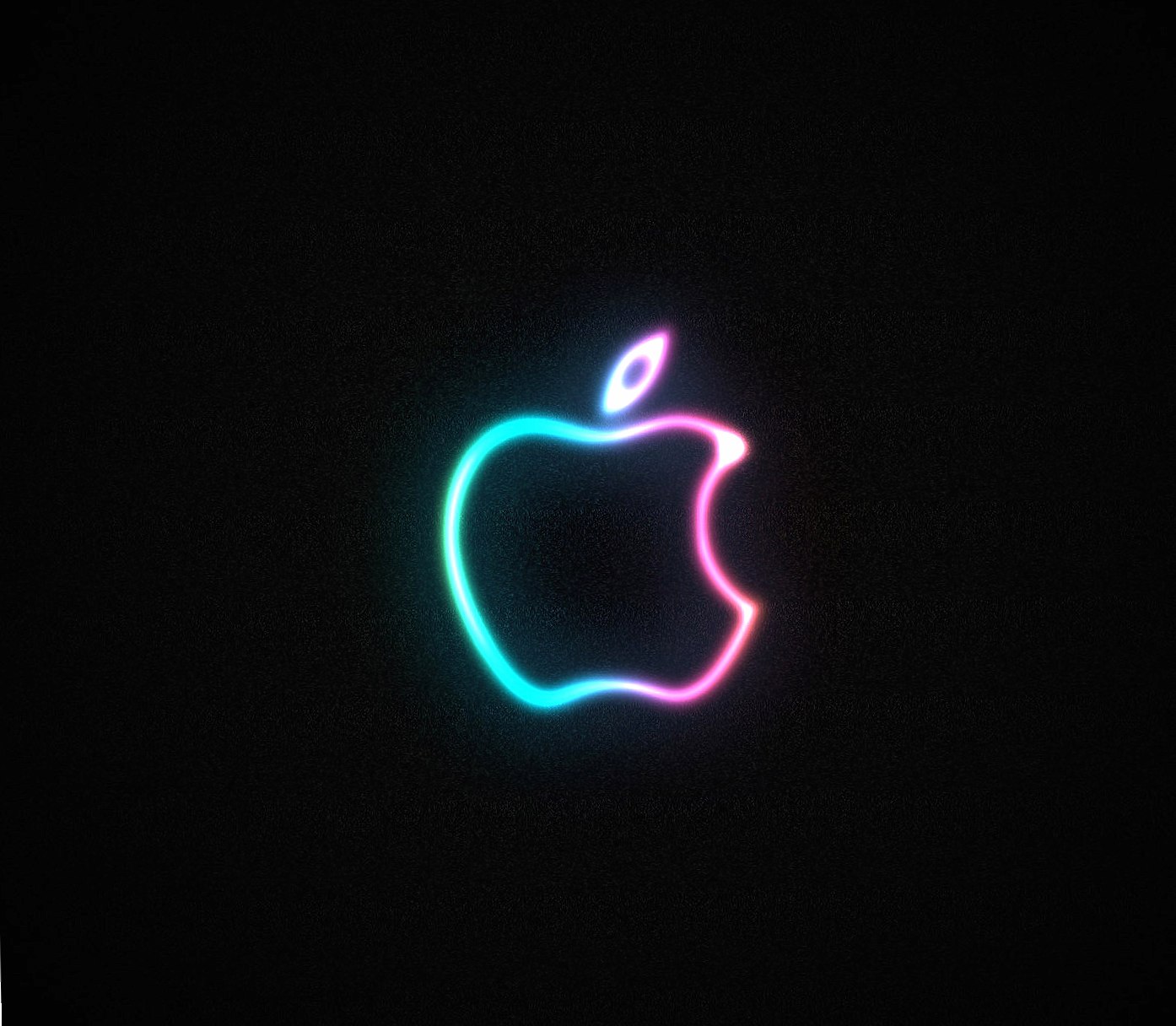 neon apple logo at 1152 x 864 size wallpapers HD quality