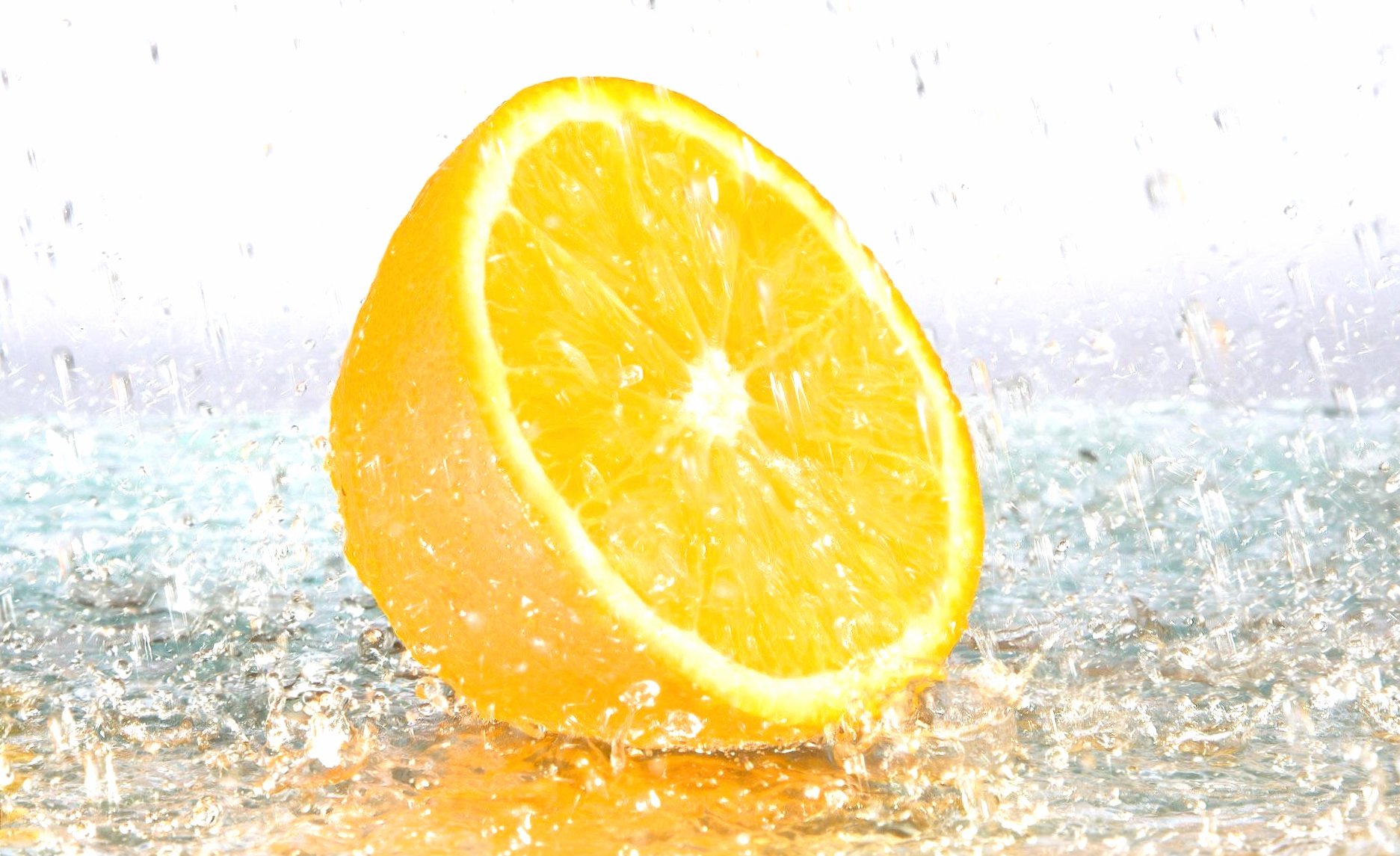 Orange sliced at 320 x 480 iPhone size wallpapers HD quality