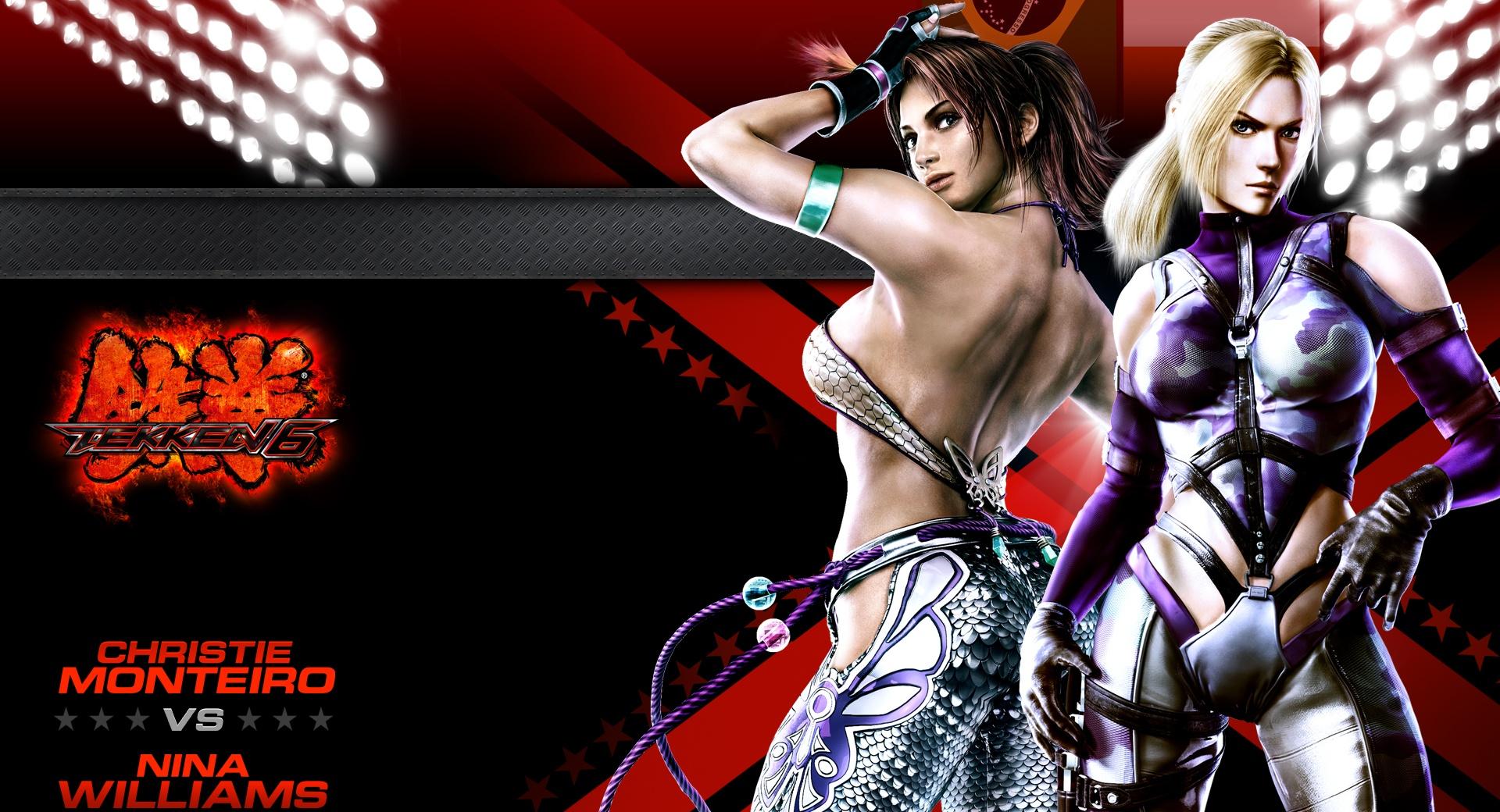 Tekken 6 Cast Nina x Christie at 1334 x 750 iPhone 7 size wallpapers HD quality