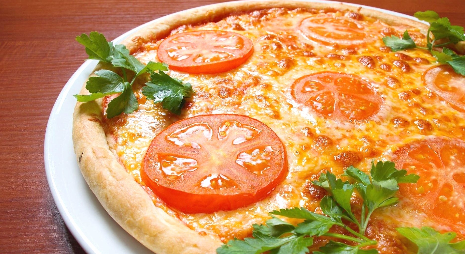 Tomatos pizza wallpapers HD quality