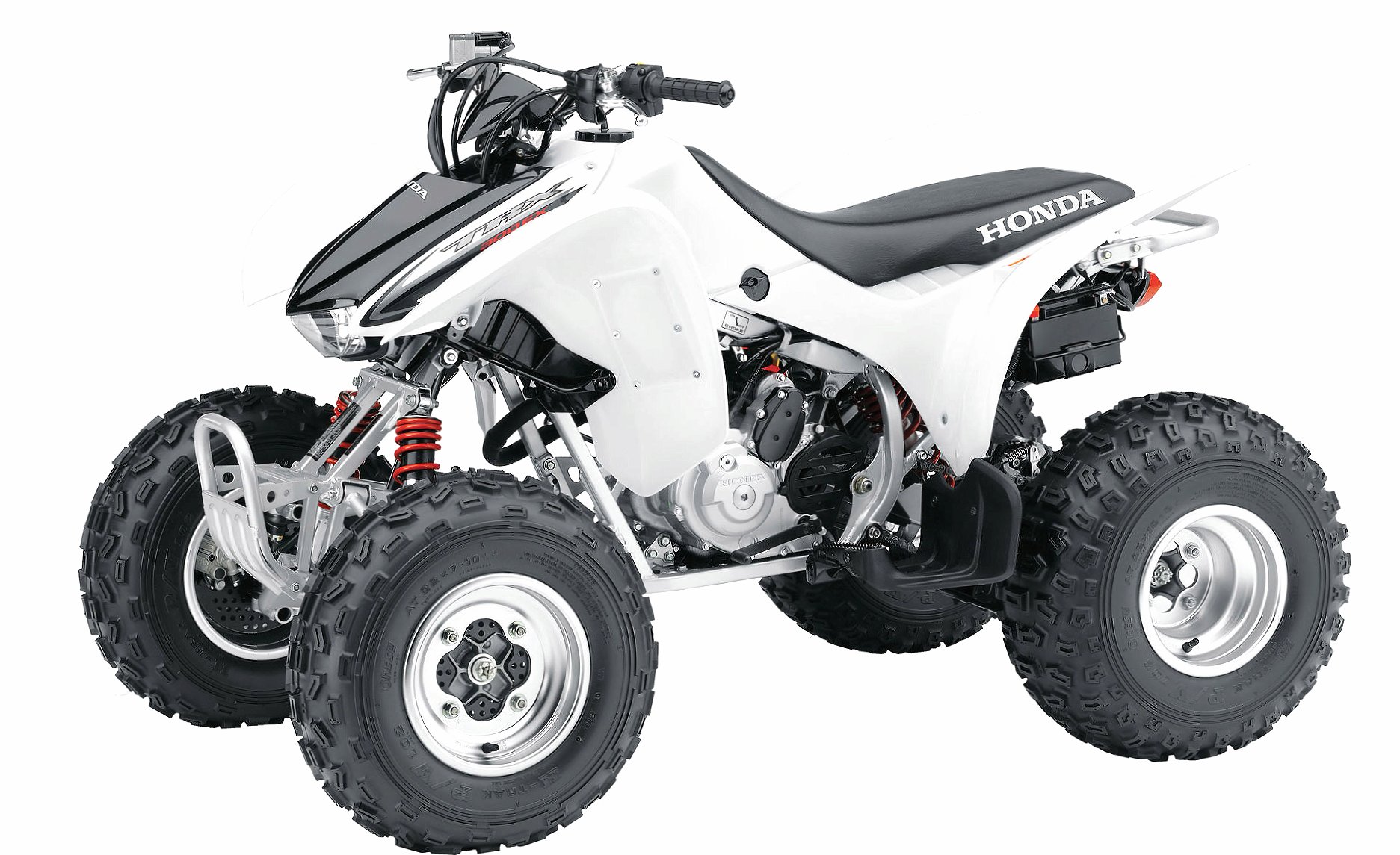 White 2008 Honda TRX300 at 640 x 1136 iPhone 5 size wallpapers HD quality