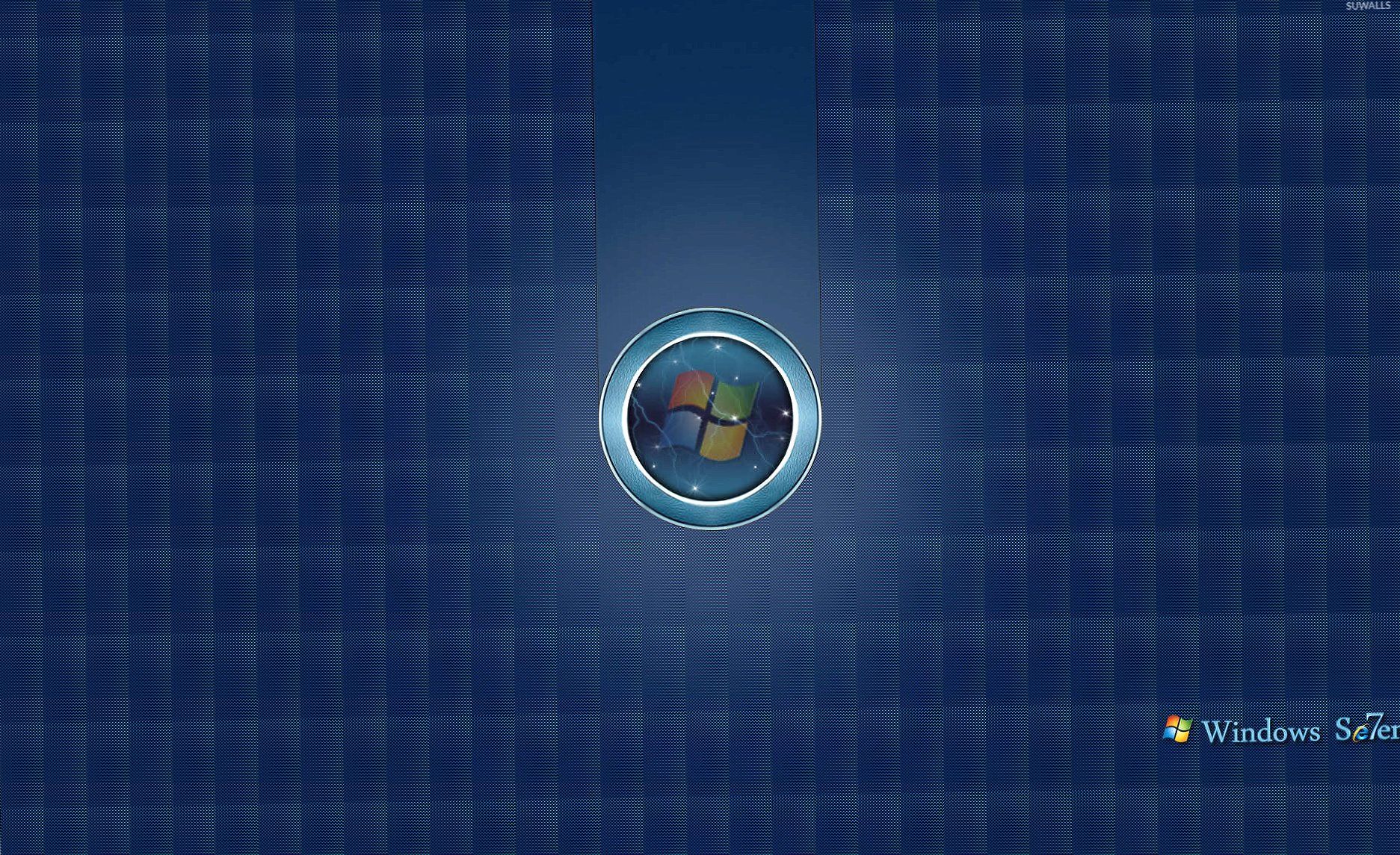 Windows 7 logo in a circle at 640 x 960 iPhone 4 size wallpapers HD quality
