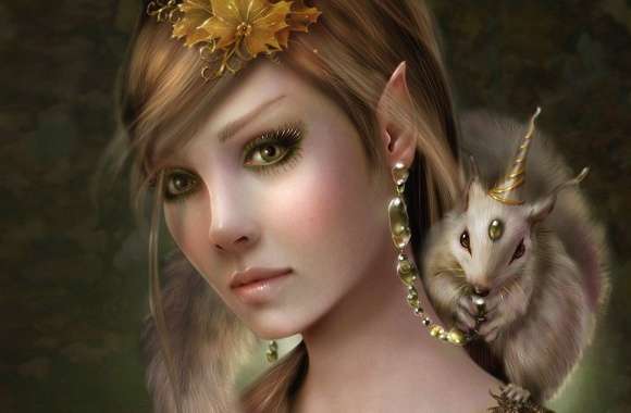 blonde fairy and little creature wallpapers hd quality