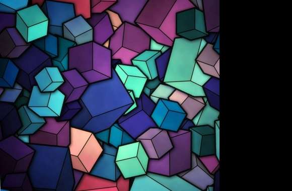 Colorful cubes wallpapers hd quality
