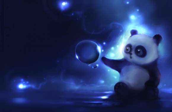 Curious Panda Painting