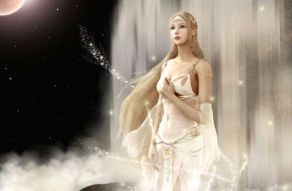 Fairy under waterfall wallpapers hd quality