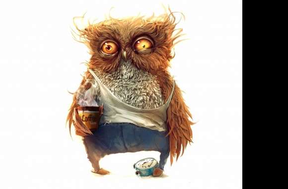 Funny good morning owl