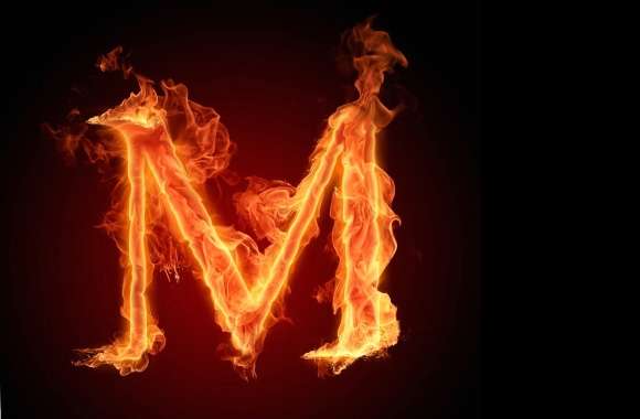 Letter M In Fire Hd