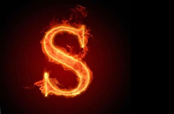 Letter S In Fire Hd wallpapers hd quality