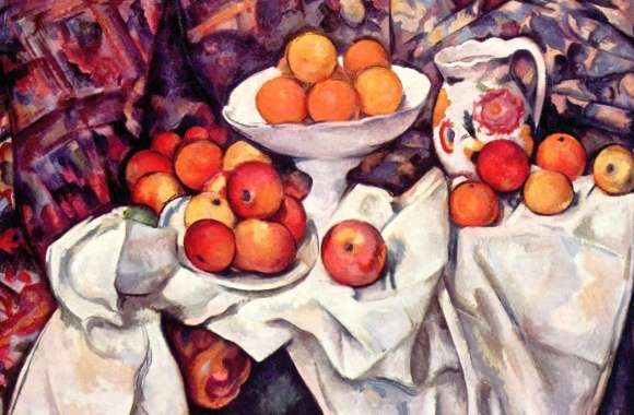 Paul cezanne still life with apples and oranges