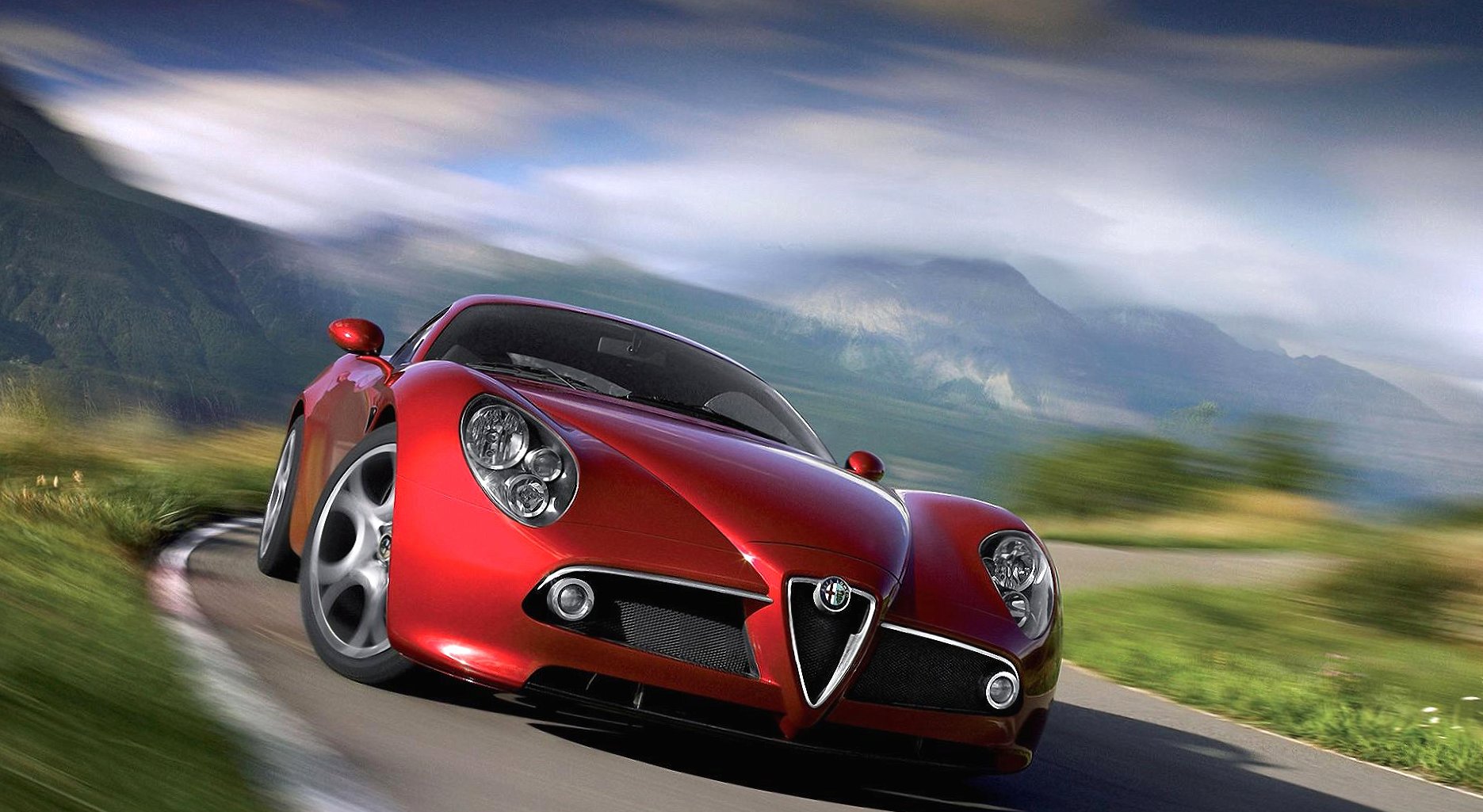 Alfa romeo 8c competition front wallpapers HD quality