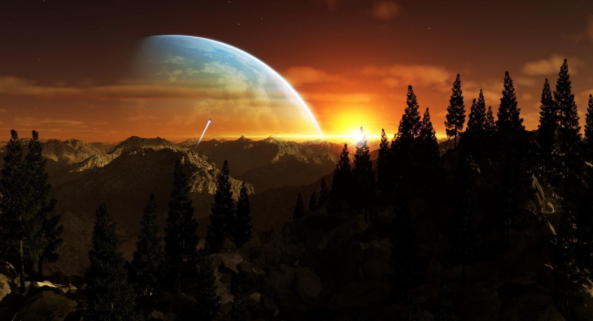 Alien Planet at 1152 x 864 size wallpapers HD quality