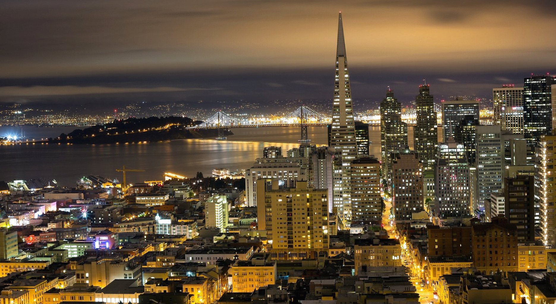 Amazing san francisco landscape at 320 x 480 iPhone size wallpapers HD quality