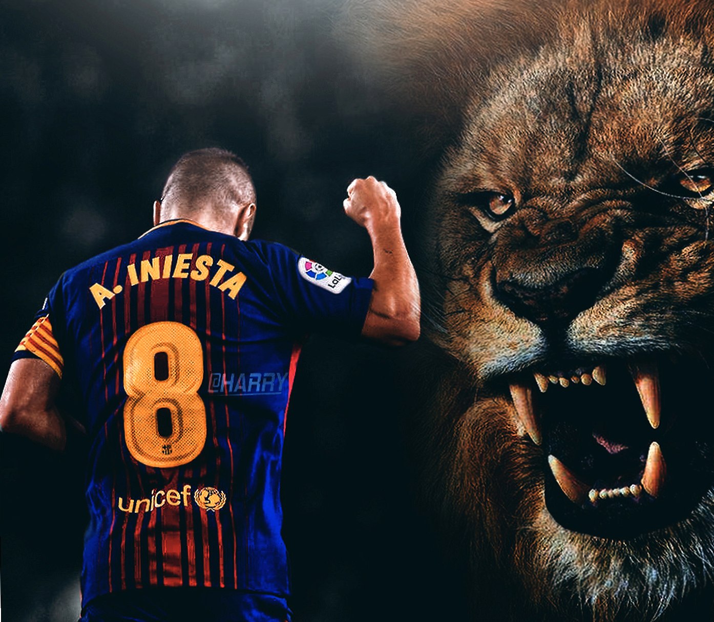 Andres Iniesta at 2048 x 2048 iPad size wallpapers HD quality