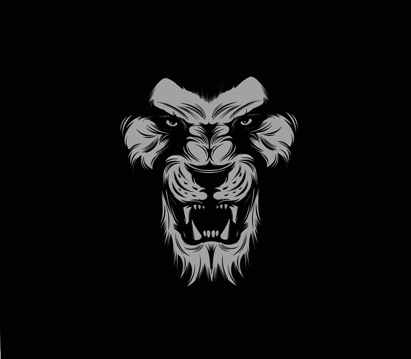 Angry tiger at 2048 x 2048 iPad size wallpapers HD quality