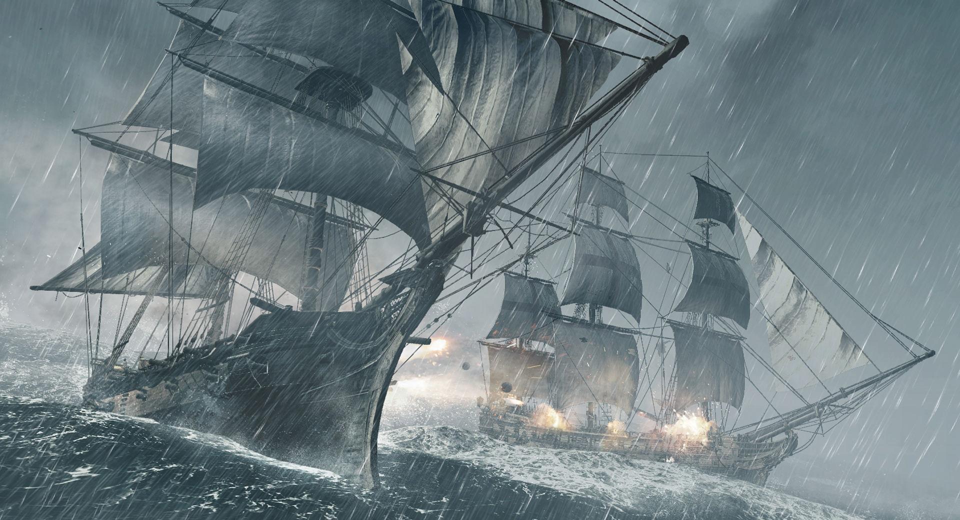 Assassins Creed IV Black Flag Ships at 1600 x 1200 size wallpapers HD quality