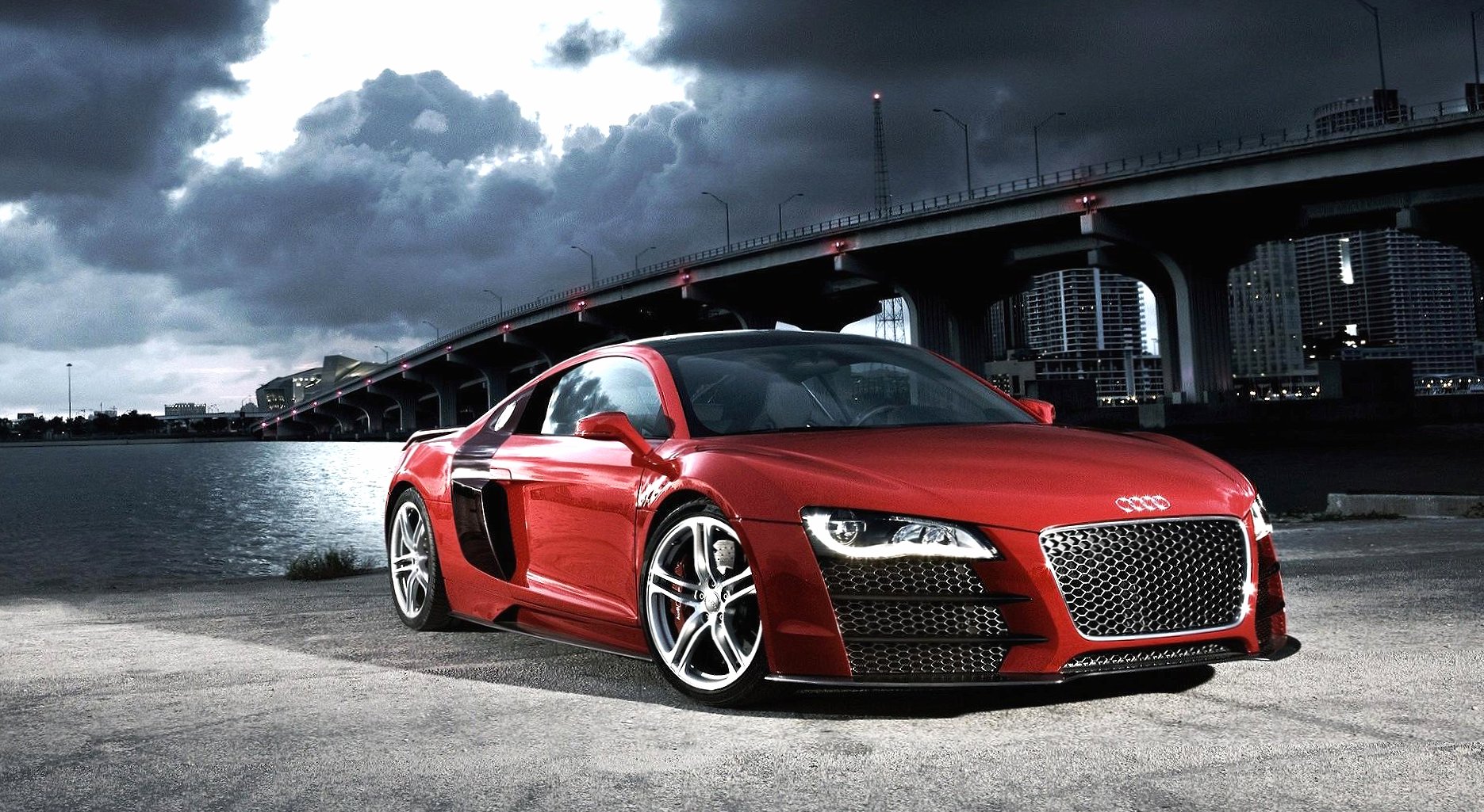 Audi r8 tdi le mans at 320 x 480 iPhone size wallpapers HD quality