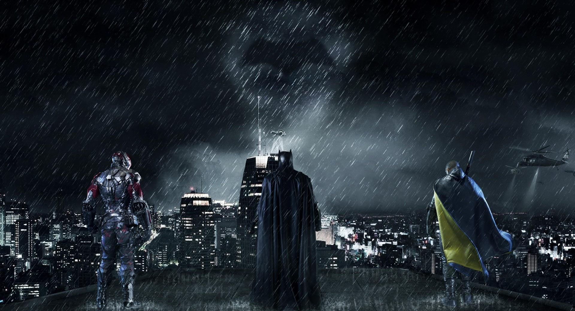 Batman Gotham City at 320 x 480 iPhone size wallpapers HD quality