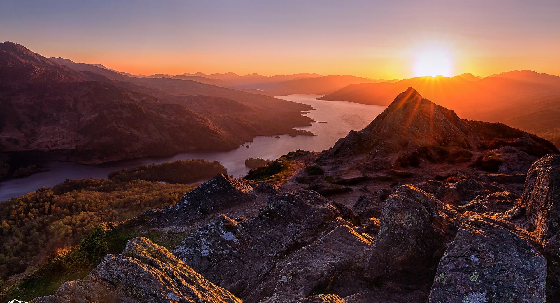 Beautiful Sunset, Scotland at 640 x 1136 iPhone 5 size wallpapers HD quality