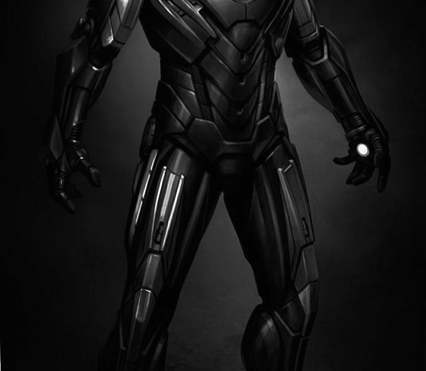 Black Ironman at 1024 x 1024 iPad size wallpapers HD quality