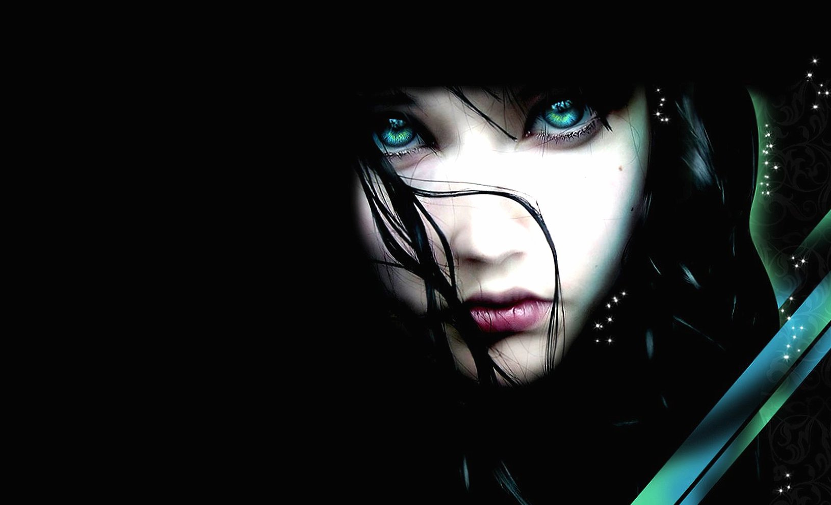 Blue eyes fantasy at 1280 x 960 size wallpapers HD quality