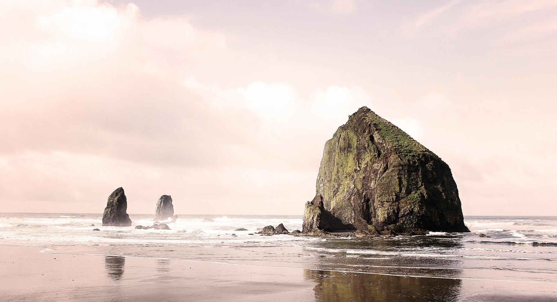 Cannon Beach at 2048 x 2048 iPad size wallpapers HD quality