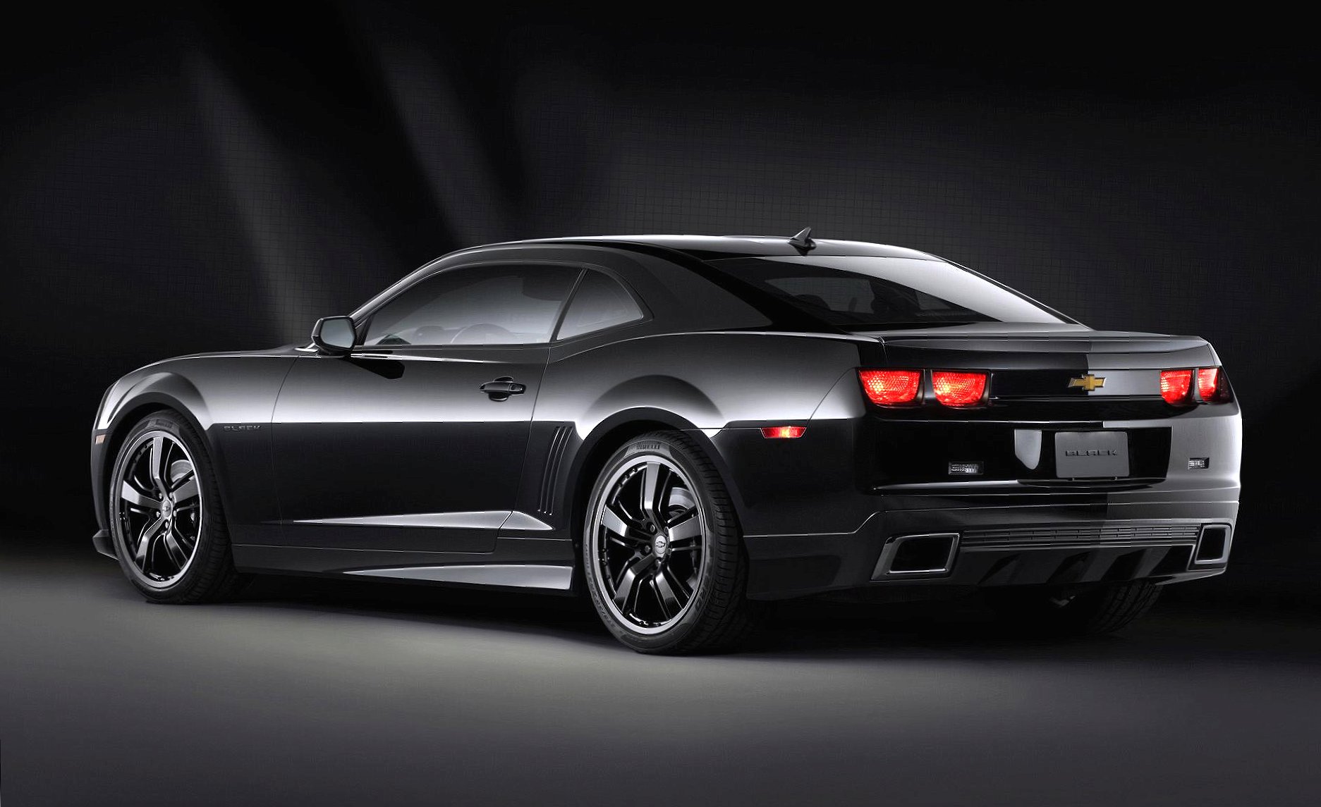 Chevrolet camaro black at 2048 x 2048 iPad size wallpapers HD quality