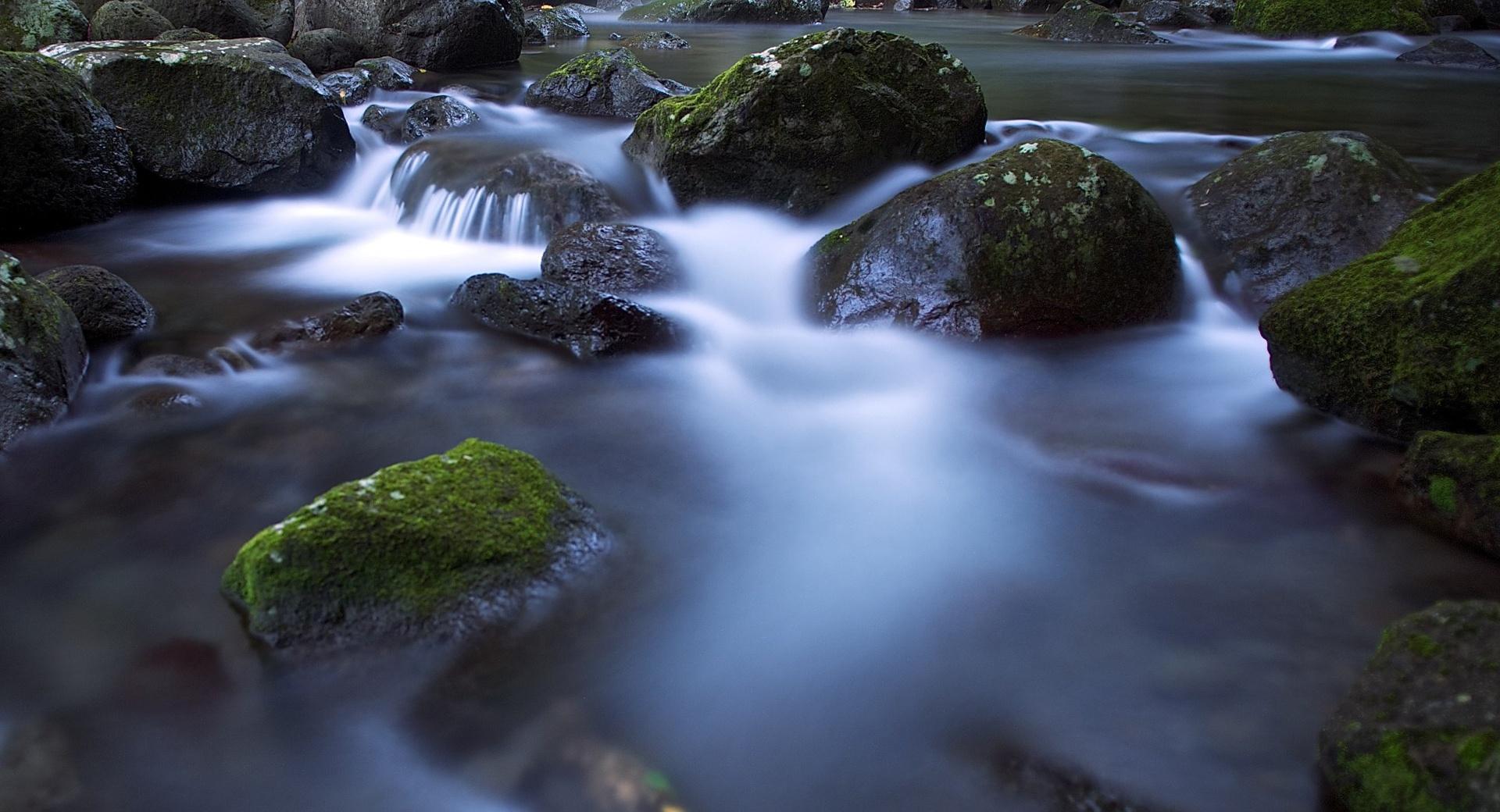 Creek Long Exposure at 1024 x 768 size wallpapers HD quality